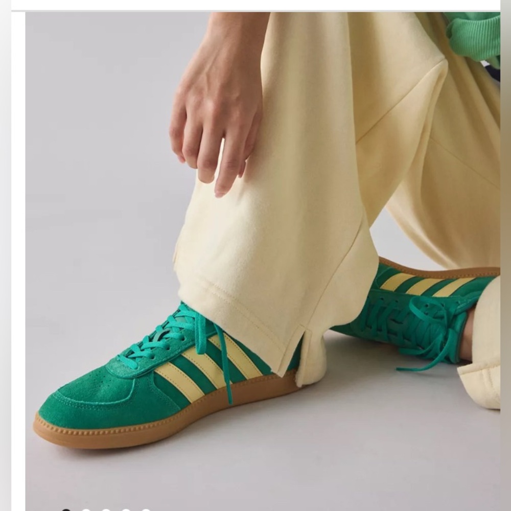 Adidas Breaknet Sleek Green and Yellow Shoes NWT size 6.5
